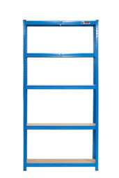 Rhino Racking 4 Bays - 180 X 90 X 30Cm - Blue - 5 Tier Boltless Heavy Duty Garage Shelving Unit - 1000Kg Load Weight - thumbnail 3