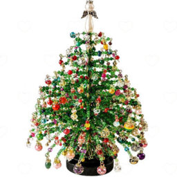 Amorly Diy Beaded Christmas Tree Kit, Festive Craft Set For Adults Beginners, Tabletop Ornament For Autumn Christmas Holiday Decoration - thumbnail 1