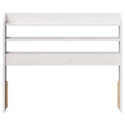 Walplus Headboard With Shelves White 75 Cm Solid Wood Pine - thumbnail 3