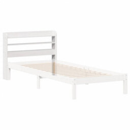 Walplus Headboard With Shelves White 75 Cm Solid Wood Pine - thumbnail 6