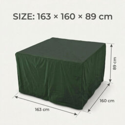 Green Waterproof Garden Furniture Cover L163 X W160 X H89Cm - thumbnail 2