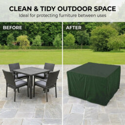 Green Waterproof Garden Furniture Cover L163 X W160 X H89Cm - thumbnail 7