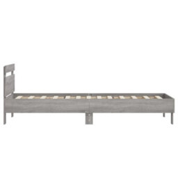 Berkfield Bed Frame Without Mattress With Headboard Grey Sonoma 90X200 Cm - thumbnail 6
