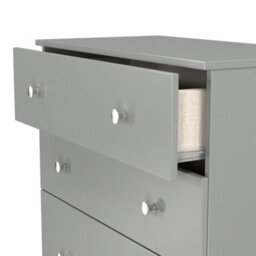 Portland 4 Drawer Deep Chest Of Drawers In Uniform Grey & Dusk Grey (Ready Assembled) - thumbnail 6
