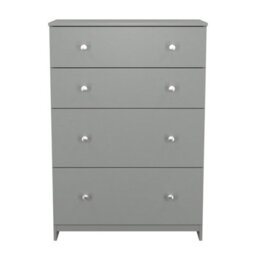 Portland 4 Drawer Deep Chest Of Drawers In Uniform Grey & Dusk Grey (Ready Assembled) - thumbnail 2