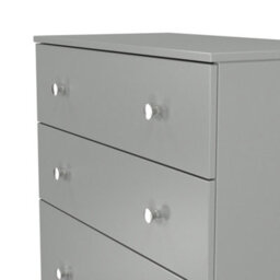 Portland 4 Drawer Deep Chest Of Drawers In Uniform Grey & Dusk Grey (Ready Assembled) - thumbnail 5