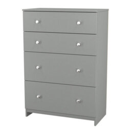 Portland 4 Drawer Deep Chest Of Drawers In Uniform Grey & Dusk Grey (Ready Assembled) - thumbnail 4