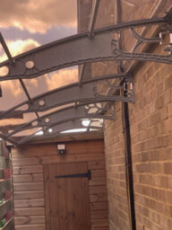 Canofix UK Canofix Door Canopy Pc 3500 Width X 1270 Projection (Grey Bracket - Bronze Sheet) - thumbnail 2