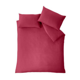 Catherine Lansfield So Soft Non-Iron Double Duvet Cover Set With Pillowcases Hot Pink - thumbnail 3