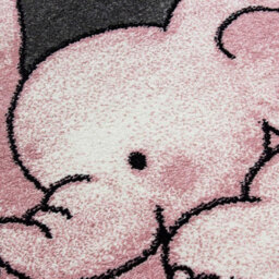 Bravich Pink Baby Elephant And Stars Rug - Kids - 120X170Cm - thumbnail 2