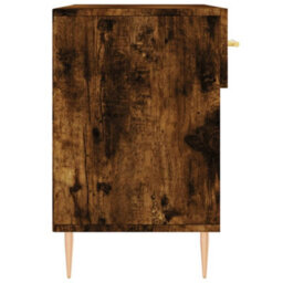 Berkfield Industrial Shoe Bench Smoked Oak 102X35X55 Cm Engineered Wood - thumbnail 7