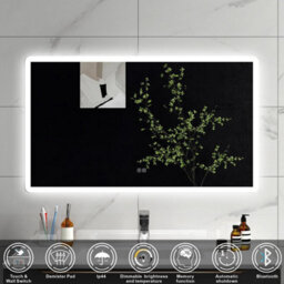Sline 1200X700mm Bathroom Led Mirror With Bluetooth,3 Colours Dimmable,anti-Fog,memory Function,touch Switch,ip44 - thumbnail 2