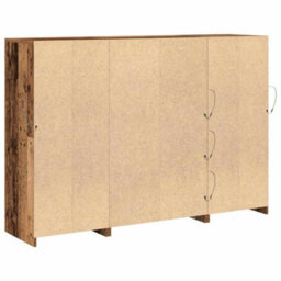 Berkfield Sideboard With Led Lights Old Wood 142.5X37X100 Cm Engineered Wood - thumbnail 8