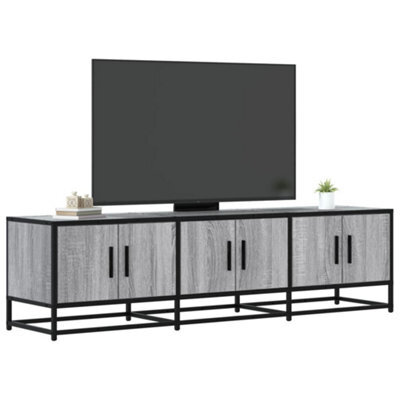 Berkfield Tv Cabinet Grey Sonoma 150X35X41 Cm Engineered Wood And Metal - image 1