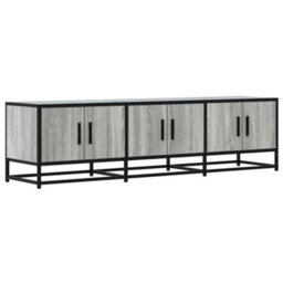 Berkfield Tv Cabinet Grey Sonoma 150X35X41 Cm Engineered Wood And Metal - thumbnail 2