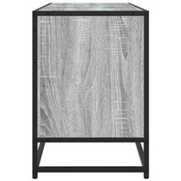 Berkfield Tv Cabinet Grey Sonoma 150X35X41 Cm Engineered Wood And Metal - thumbnail 5