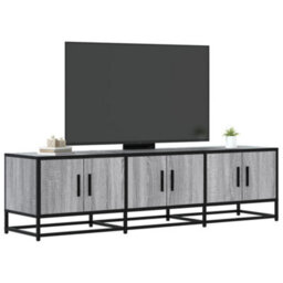 Berkfield Tv Cabinet Grey Sonoma 150X35X41 Cm Engineered Wood And Metal - thumbnail 1