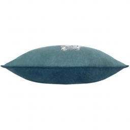 Paoletti Odisha White Tiger Embroidered Feather Filled Cushion - thumbnail 3