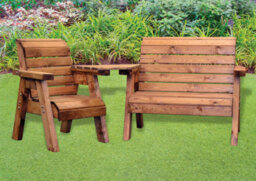 Charles Taylor Trading Little Fellas Bench/chair Combination Set (Angled) For Children - W180 X D80 X H77 - Fully Assembled - thumbnail 2