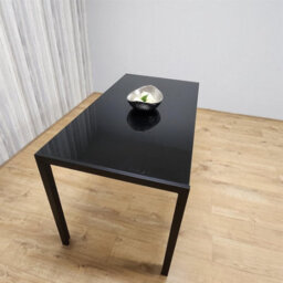 Kosy Koala Dining Table Black Glass Kitchen Place For 4 Seats, Dining Table Only (Black H 75 X L 120 X W 70 Cm) - thumbnail 4