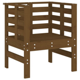 Berkfield Garden Chairs 2 Pcs Honey Brown 61.5X53X71 Cm Solid Wood Pine - thumbnail 4