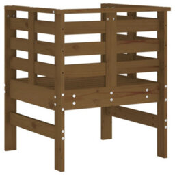 Berkfield Garden Chairs 2 Pcs Honey Brown 61.5X53X71 Cm Solid Wood Pine - thumbnail 7
