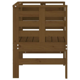 Berkfield Garden Chairs 2 Pcs Honey Brown 61.5X53X71 Cm Solid Wood Pine - thumbnail 6