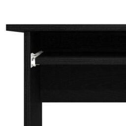 Berkfield Black Oak Desk 120X140X75 Cm Made From Engineered Wood - thumbnail 9