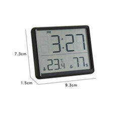 Amorly Smart Digital Alarm Clock, W/magnetic Attraction, Indoor Temperature Humidity, Hd Screen Hour Date, Battery Operated - Black - thumbnail 7