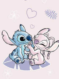 LILO & STITCH Disney Lilo And Stitch Pink Beach Towel - thumbnail 1