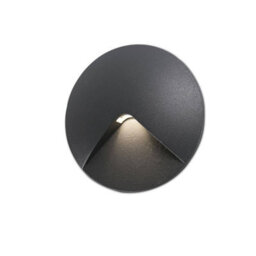 Luminosa Lighting Luminosa Uve Led Outdoor Recessed Wall Light Dark Grey Ip44 - thumbnail 2