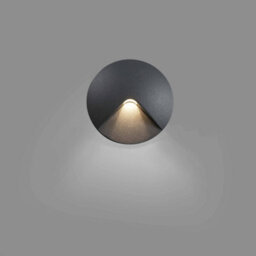 Luminosa Lighting Luminosa Uve Led Outdoor Recessed Wall Light Dark Grey Ip44