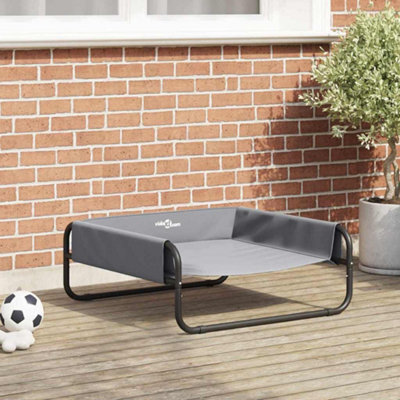 Vidaxl Dog Bed Folding Manual Light Grey 70 X 70 X 28.5 Cm Steel - image 1