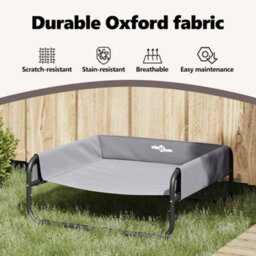 Vidaxl Dog Bed Folding Manual Light Grey 70 X 70 X 28.5 Cm Steel - thumbnail 7