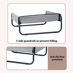 Vidaxl Dog Bed Folding Manual Light Grey 70 X 70 X 28.5 Cm Steel - thumbnail 9