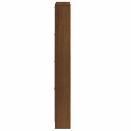 Berkfield Shoe Cabinet Brown Oak 59X17X150 Cm Engineered Wood - thumbnail 7
