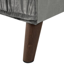 Beliani Corner Sofa 3 Seater Grena Velvet Light Grey Left Hand - thumbnail 9