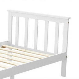 White Solid Pine Wood Standard 3Ft Single Bed Frame Bedroom - thumbnail 5