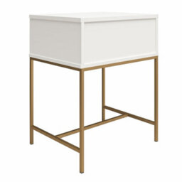 Dorel Effie 1 Drawer Nightstand In White - thumbnail 7