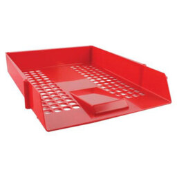 Q-Connect Letter Tray Plastic Red - thumbnail 2