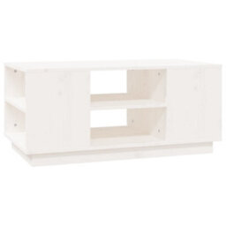 Walplus Coffee Table White 90X49X40.5 Cm Solid Wood Pine - thumbnail 2