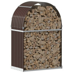 Walplus Log Holder Brown 80X45X120 Cm Galvanised Steel - thumbnail 3
