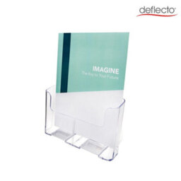 Deflecto Yearntree Deflecto A4 Portrait High Back Single Compartment Literature Holder, Magazine File Holder, Leaflet Holder, Leaflet Display Stand, - thumbnail 6