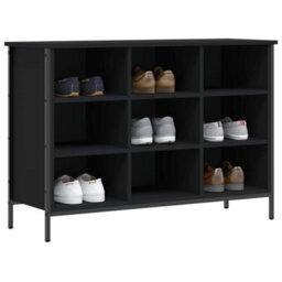 Walplus Shoe Cabinet Black 100X35X70 Cm Engineered Wood - thumbnail 3