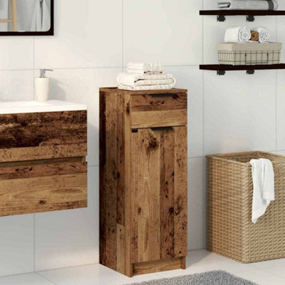 Walplus Bathroom Cabinet Old Wood 32 X 34 X 90 Cm Engineered Wood - image 1