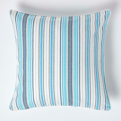 Homescapes Cotton New England Stripe Cushion Cover, 60 X 60 Cm - image 1