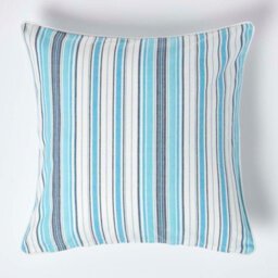 Homescapes Cotton New England Stripe Cushion Cover, 60 X 60 Cm - thumbnail 1