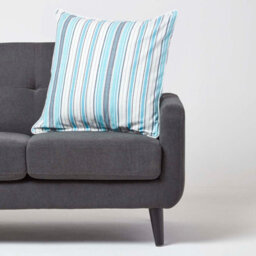 Homescapes Cotton New England Stripe Cushion Cover, 60 X 60 Cm - thumbnail 2