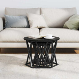 Berkfield Nesting Side Tables 3 Pcs Black Oak Engineered Wood - thumbnail 4