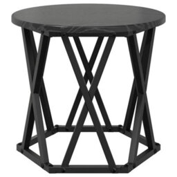 Berkfield Nesting Side Tables 3 Pcs Black Oak Engineered Wood - thumbnail 7